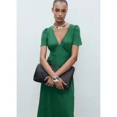 MANGO - Vestido Largo Casual Mujer