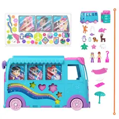 POLLY POCKET - Set De Juego Aventura Sobre Ruedas Con Mascotas