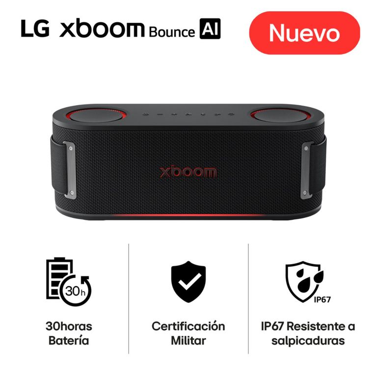 Parlante Bluetooth XBOOM Bounce 40W Certifición Militar Ip67