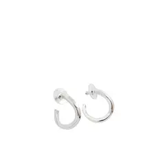 AMPHORA - Aretes Argolla Plateado