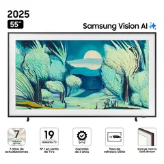 SAMSUNG - Televisor 55" The Frame Ls03F Vision Ai Smart Tv (2025) + Marco Marron