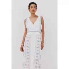 CORTEFIEL - Vestido Largo Casual Mujer