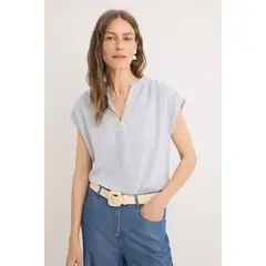 CORTEFIEL - Blusa 100% Algodón Mujer