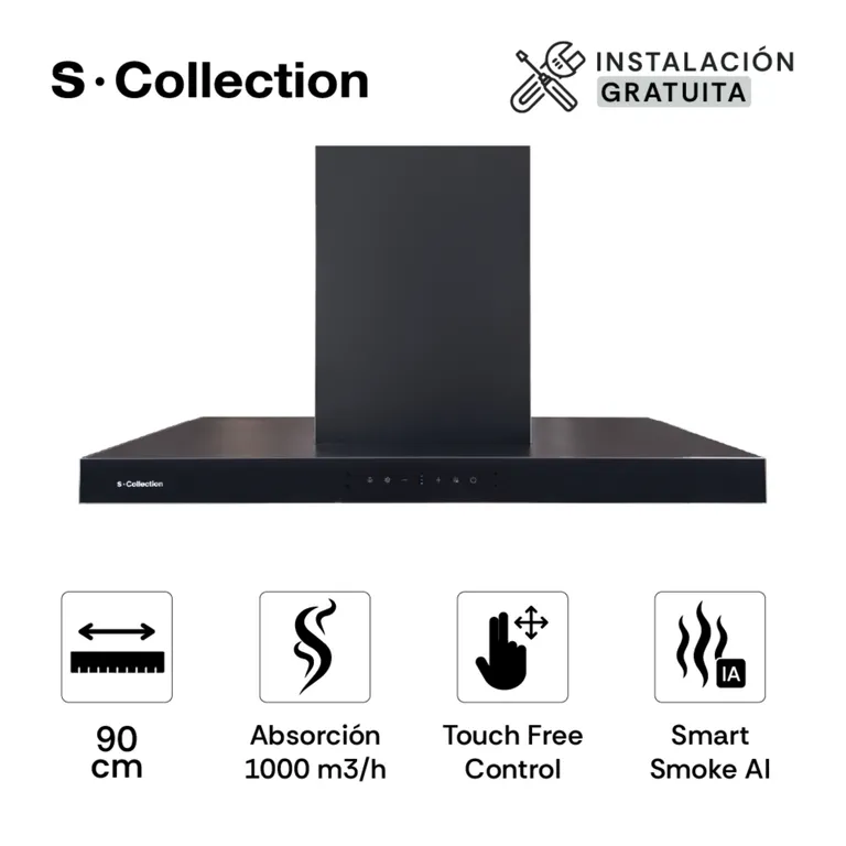 Campana Decorativa S-collection Spacelux Isla 90cm