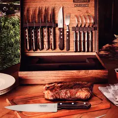 TRAMONTINA - Juego Asado 15 Pzas Polywood