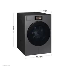 SAMSUNG - Secadora Bespoke Ai 17kg Acero Oscuro Dv90f17cdspe