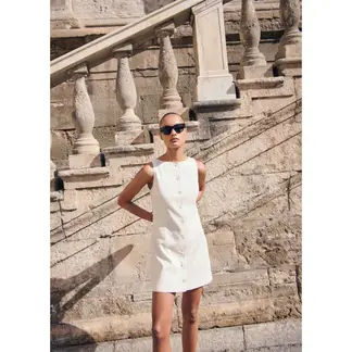 MANGO - Vestido Corto Casual Mujer