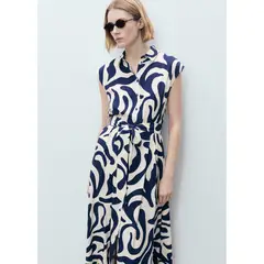 MANGO - Vestido Largo Casual Mujer