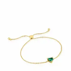 TOUS - Pulsera Garden Of Love Corazon Esmeralda