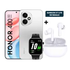 HONOR - Celular 400 12gb + 512gb Meteor Silver + Watch 2i + X7 Lite