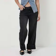 DENIMLAB - Jean Baggy Roll Up Low Rise