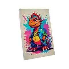 MAKA - Pintura Con Números Splashed Dino 20x30 Cm