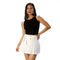 FORDAN JEANS - Falda Short Con Tableros Cod3925