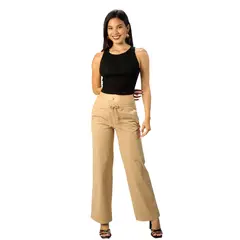 FORDAN JEANS - Pantalon C/elast.doble Pret.cod3897