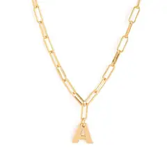 AMPHORA - Collar Inicial A Dorado Mujer Mujer