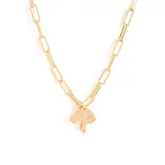 AMPHORA - Collar Inicial R Dorado Mujer Mujer