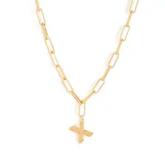 AMPHORA - Collar Inicial X Dorado Mujer Mujer