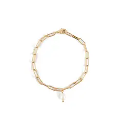 AMPHORA - Pulsera Perlina Dorado Mujer