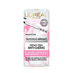 LOREAL PARIS - Contorno De Ojos Glycolic Bright Eye Serum Con Ácido Glicólico 30 ml