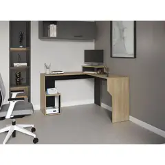 TUHOME - Escritorio L J130 Wengue Fresn