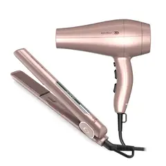GAMA - Combo Keration Rosé 3d: Plancha Starlight + Secadora Diva