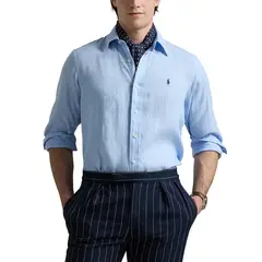 POLO RALPH LAUREN - Camisa 100% Lino Slim Fit Hombre