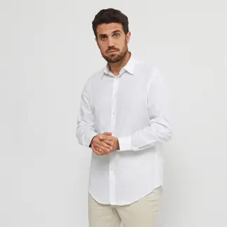 CALVIN KLEIN - Camisa 100% Algodón Casual Hombre