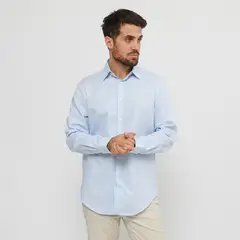 CALVIN KLEIN - Camisa 100% Algodón Casual Hombre