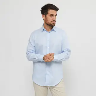 CALVIN KLEIN - Camisa 100% Algodón Casual Hombre