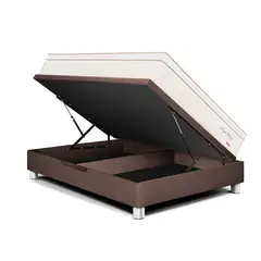 PARAISO - Cama Boxet Royal Prince Firme 1.5 Plz + 1 Almohada Viscoelástica + 1 Protector