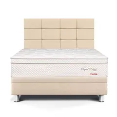 PARAISO - Dormitorio Boxet Royal Prince Flexible Blocks 2 Plz + 2 Almohadas Viscoelásticas + 1 Protector