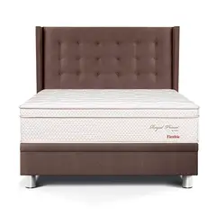 PARAISO - Dormitorio Boxet Royal Prince Flexible Gold Queen + 2 Almohadas Viscoelásticas + 1 Protector