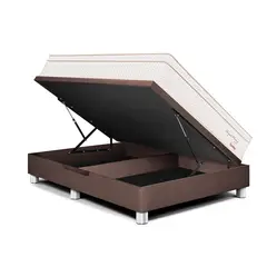 PARAISO - Cama Boxet Royal Prince Flexible Queen + 2 Almohadas Viscoelásticas