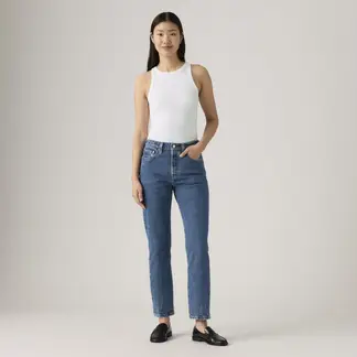 LEVIS - Jean Straight Tiro Medio Mujer