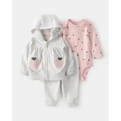 CARTER'S - Conjunto Bebé Niña 3 Piezas Carters