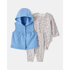 CARTER'S - Conjunto Bebé Niña 3 Piezas Carters