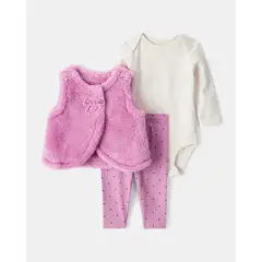 CARTER'S - Conjunto 3 Piezas Bebé Niña