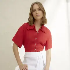 BASEMENT - Blusa Manga Corta Mujer