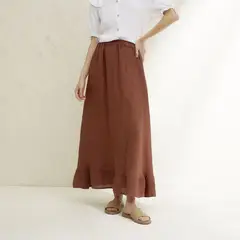 BASEMENT - Falda De Lino Mujer