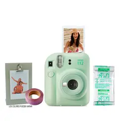 FUJI - Cámara Mini 12 Menta + Kit Regalo