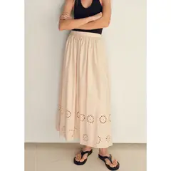 MANGO - Falda Larga Mujer