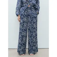 MANGO - Pantalón 100% Algodón Mujer Mango.