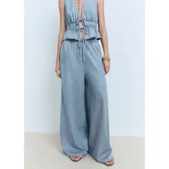 MANGO - Pantalón Palazzo Mujer