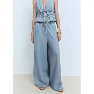 MANGO - Pantalón Palazzo Mujer