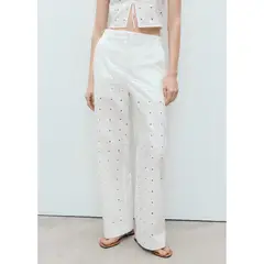 MANGO - Pantalón Recto Mujer