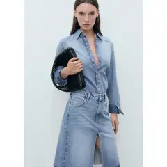 MANGO - Falda Larga Mujer