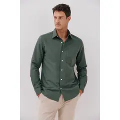 CORTEFIEL - Camisa Lino Casual Hombre