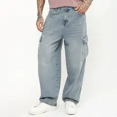 DENIMLAB - Jean Baggy Cargo Casual Hombre