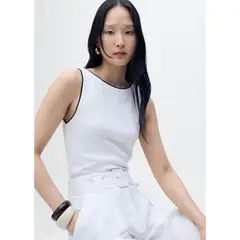 MANGO - Top Algodón Mujer