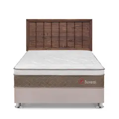 FORLI - Dormitorio Boreal 2 Plz Beige + Cabecera Catania Nogal